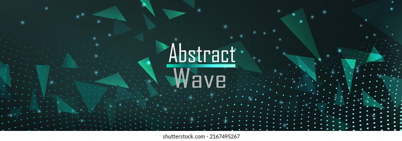 Abstract dark Geometrical Background Connection structure. Science background. onnecting dots and lines. Big data visualization and Business .Vector illustration. 