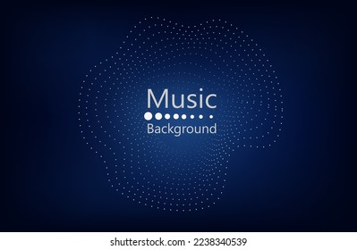 Abstract dark Geometrical Background Connection structure. Science background. connecting dots and lines. Big data visualization and Business .Vector illustration. music wave