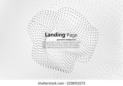 Abstract dark Geometrical Background Connection structure. Science background. connecting dots and lines. Big data visualization and Business .Vector illustration. music wave