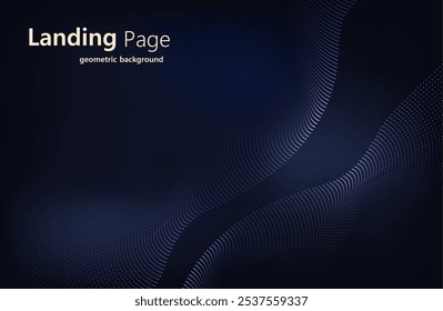 Abstract dark Geometrical Background Connection structure. Science background. Connecting dots and lines. Big data visualization and Business .Vector