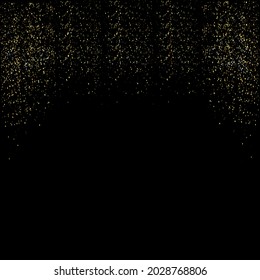 Abstract dark glitter sparkle on black background.