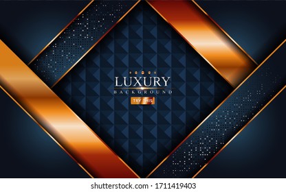 Abstract dark gold bronze with geometry shape background design