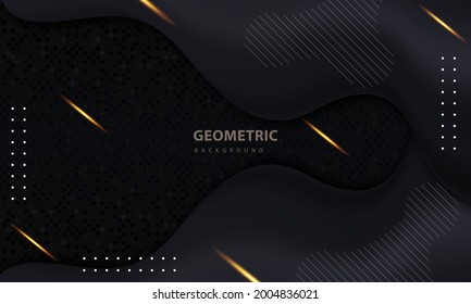 Abstrakter dunkler und goldener heller Hintergrund