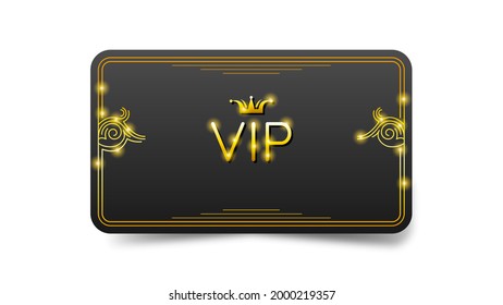 Abstrakte dunkle Gold Vip Card Vorlage Vektordesign Stil Premium Luxus Vorlage