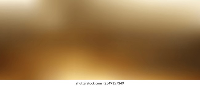 Abstract dark golden gradient background. Luxury gold texture wallpaper graphic design pattern, shiny yellow tone horizontal scene for cover, business card, brochure, wall.