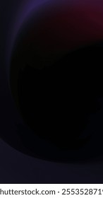 Abstract Dark Gradient Background, Black Purple Hues, Smooth Curves,
