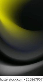 Abstract Dark Gradient Background Black, Gray, Yellow Curves