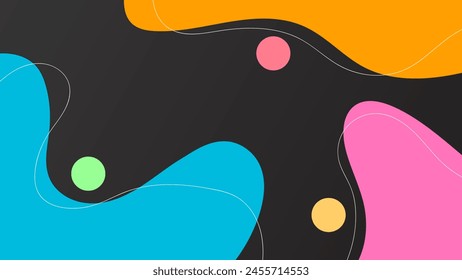 ABSTRACTAS FONDO DE DEGRADADO OSCURO CON FORMAS DIBUJADAS A MANO PLANTILLA DE DISEÑO DE VECTOR DE COLOR PLANO PASTEL PARA PÓSTER, FONDO DE PANTALLA, CUBIERTA, MARCO, VOLANTE, REDES SOCIALES, TARJETA DE FELICITACIÓN