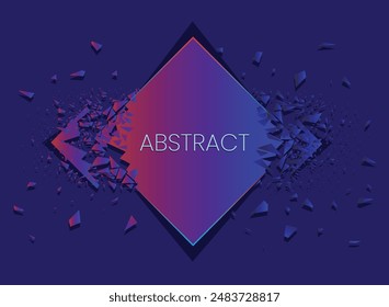 Abstract dark gradient background vector