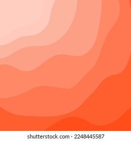 Abstract dark gradient orange wave pattern background