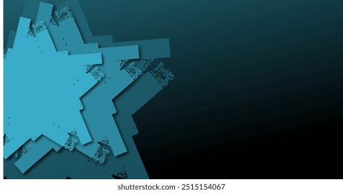 fundo do vetor de estrelas de gradiente escuro abstrato