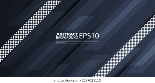 Resumen de fondo gris oscuro con fondo degradado de líneas de tablero de ajedrez. patrón simple para volante, anuncios, sitio web y afiche de fondo de escritorio de plantilla. Vector Eps10