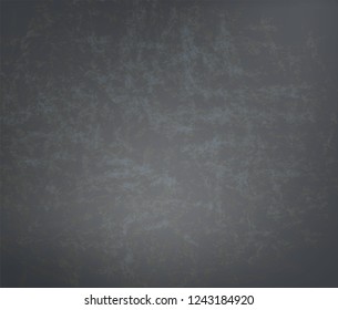 Abstract dark gray background like chalkboard with noise and structure. Vector vintage grunge canvas or texture