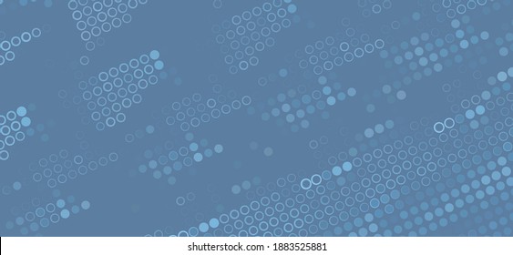 Resumen del fondo tecnológico de punteado azul oscuro. Patrón gráfico vectorial Techno
