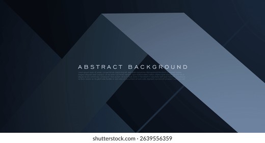 Abstract dark gray geometric background. Papercut pattern element design. Cool and futuristic banner background. Eps10 vector