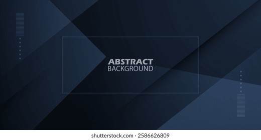 Abstract dark gray gradient 3D background. Overlap square shapes with shadow pattern design. Eps10 vector