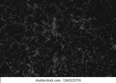 Abstract dark gray grunge texture on black