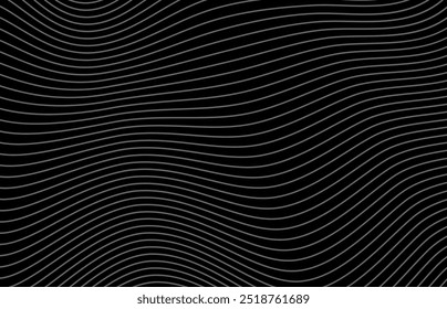abstract dark gray line on black background