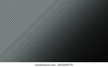 Fundo de textura de malha metálica cinza escuro abstrato com gradiente para projetos modernos e projetos criativos, apresentando um padrão de tecelagem estruturado e olhar sofisticado