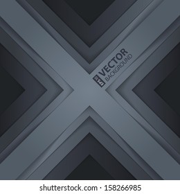 Abstract dark gray paper triangle shapes background. RGB EPS 10 vector illustration