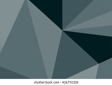 abstract dark gray polygonal illustration background vector