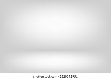 Abstrato cinza escuro com fundo de gradiente branco papel de parede vazio sala de estúdio usado para exibir o modelo de site de anúncio de produto