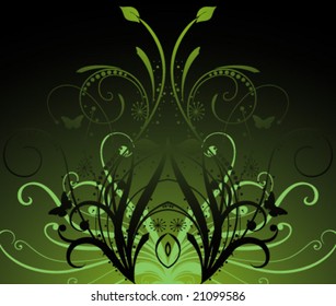 abstract dark green background