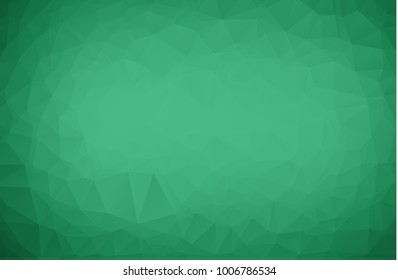 Abstract Dark Green Background of geometric shapes. Polygonal Mosaic Background, Low Poly Style, Retro triangle background. Colorful mosaic pattern. Vector illustration, Business Design Templates