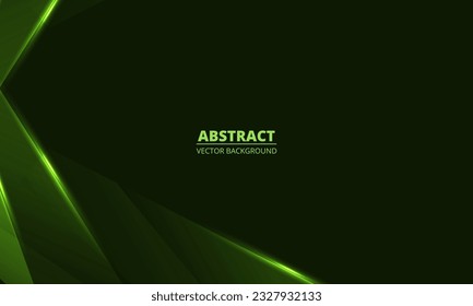 Resumen de fondo verde oscuro con líneas diagonales dinámicas geométricas. Moderno fondo abstracto verde moderno para folletos, banners, negocios, corporativos, portadas o afiches. Ilustración del vector