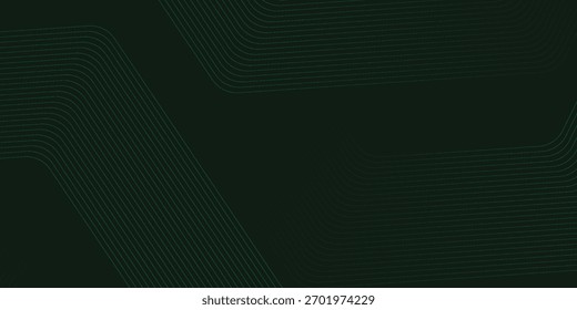 Abstract dark green background with glowing geometric lines. eps 10