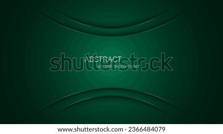 Abstract dark green background with green glowing lines, free space for design.	