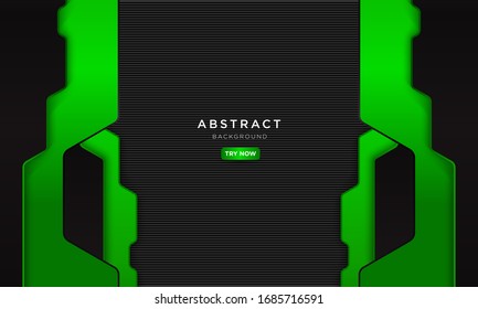 abstract dark green background with modern shape, future robotic concept wallpaper.