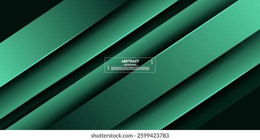 Abstract dark green background with modern corporate concept. Luxury rectangle pattern. eps10