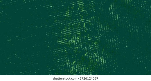 Fondo verde oscuro Abstractas con el ruido granulado verde de neón