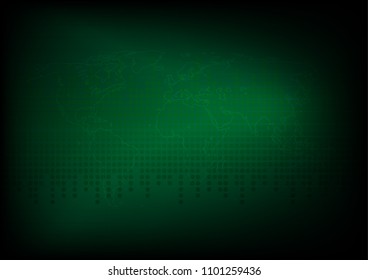 Abstract dark green color, Design for sci-fi space background .