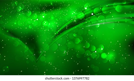 Abstract Dark Green Defocused Background Image