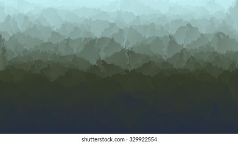 Abstract dark green forest background 