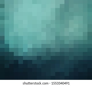 Abstract Dark Green geometric Background, Creative Design Templates. Pixel art Grid Mosaic, 8 bit vector background.