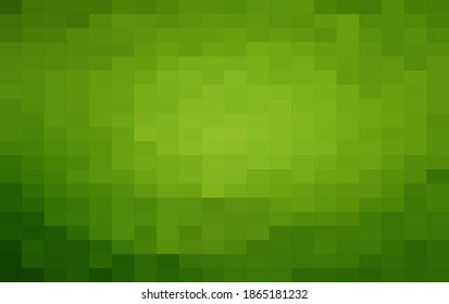 Abstract Dark Green geometric Background, Creative Design Templates. Pixel art Grid Mosaic, 8 bit vector background.