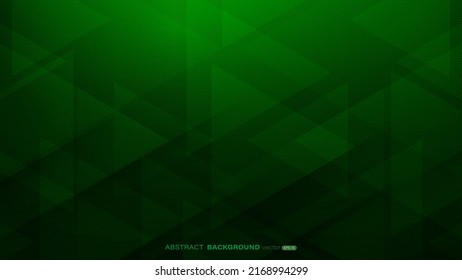 Abstract dark green geometric background  Composition triangle shape and lines   stripes  Vector illustration