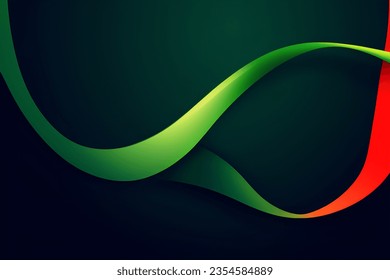 Abstract dark green geometric background. Dynamic shapes composition. Vector illustration.