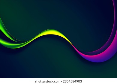 Abstrakter, dunkelgrüner geometrischer Hintergrund. Dynamische Formen-Zusammensetzung. Vektorgrafik.