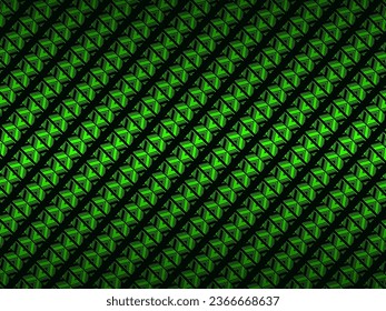 Abstract dark green geometric background. Dark green luxury ornament, with lines. Vector illustration.