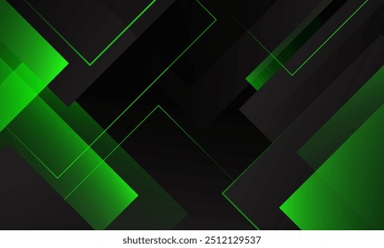 Abstract dark green geometric background. Vector illustration