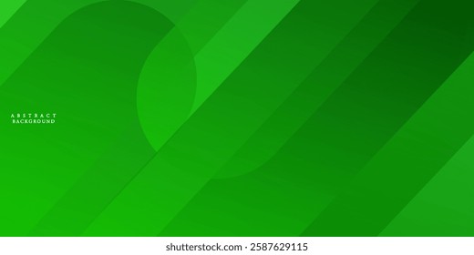 Abstract dark green geometric background template vector with curve rectangle pattern. Green background with trendy design. Eps10 vector