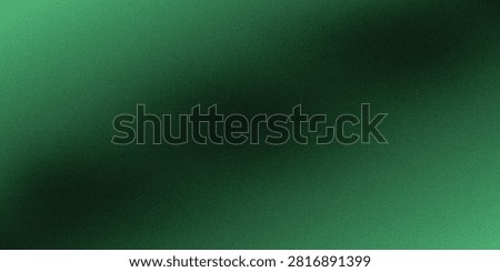 Abstract dark green gradient background with grainy noise texture and light leaks