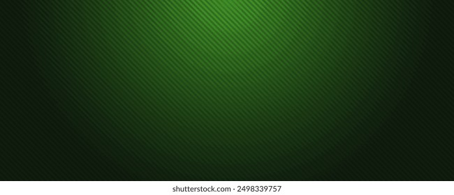 Abstract dark green gradient diagonal stripes background, horizontal cover for branding, advertising props, posters, business cards, brochures.