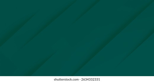 Abstract dark green gradient diagonal background with shadow. Modern diagonal paper cut. Suitable for business, banners, posters, websites, flyers, covers, presentations. Vector eps 10