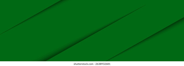 Abstract dark green gradient diagonal background with shadow. Modern diagonal paper cut. Suitable for business, banners, posters, websites, flyers, covers, presentations. Vector Eps10