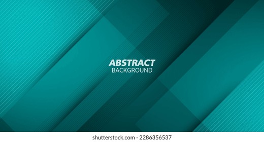 Abstract dark green gradient illustration background with 3d look and simple square overlay pattern. cool design.Eps10 vector